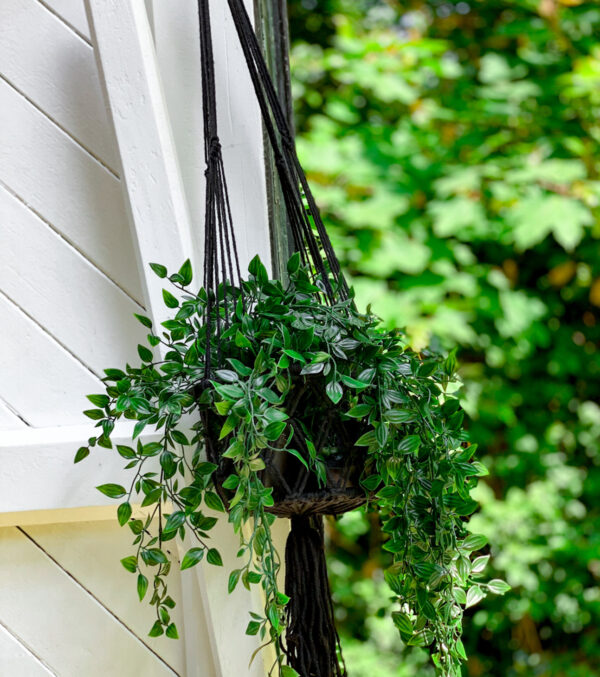 Macramé Plant Hanger black - Image 5