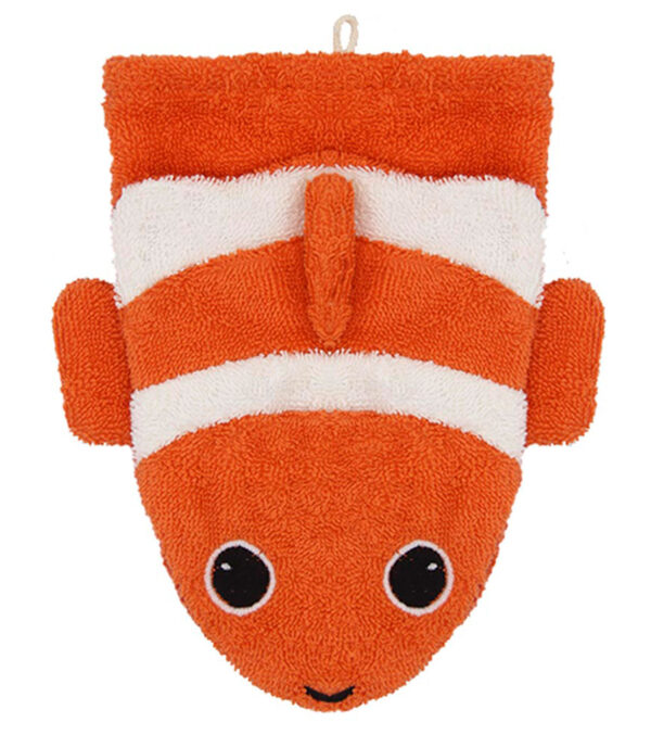 Flauschiger Waschlappen Clownfisch