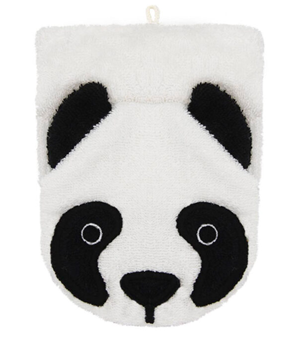 Flauschiger Waschlappen Panda