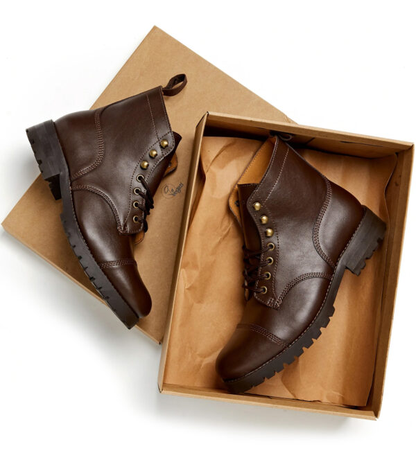 Work Boots dark brown - Image 3
