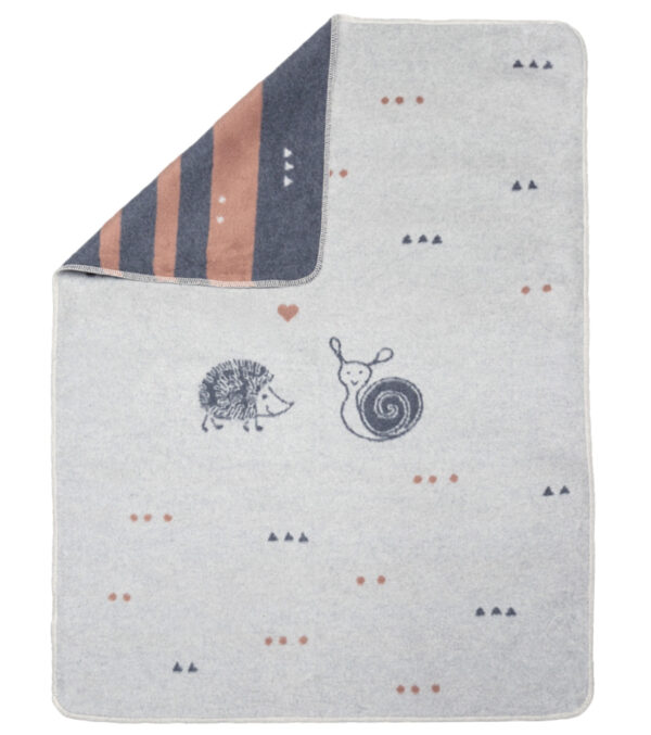 Babydecke 75 x 100, Igel & Schnecke – Bild 7