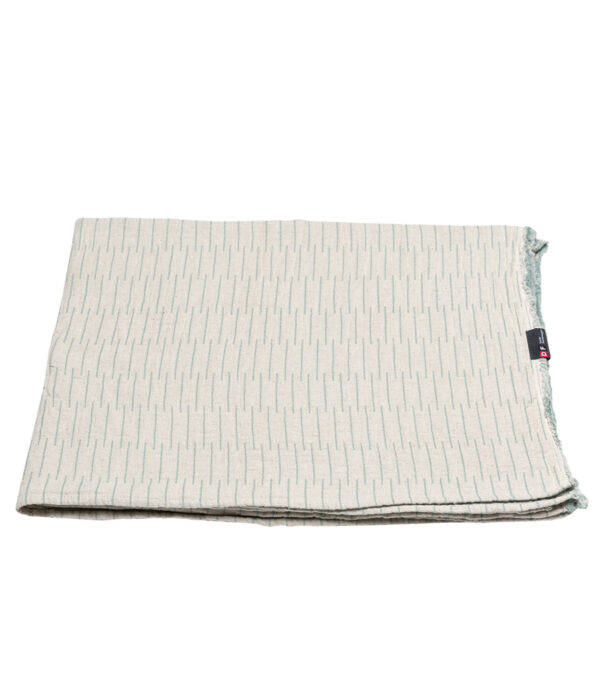 Leinenplaid Tagesdecke Streifen 110 x 170 cm – Bild 5