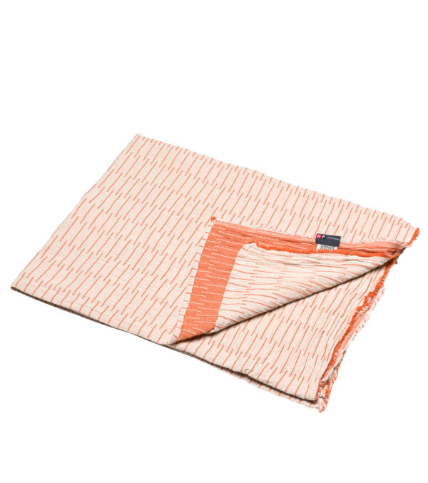 Leinenplaid Tagesdecke Streifen 110 x 170 cm – Bild 7