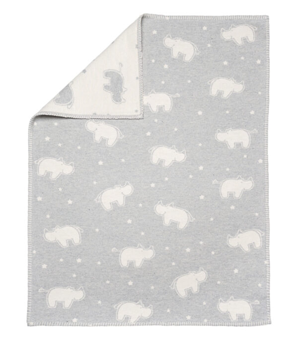 Baby blanket 75 x 100, Rhinos - Image 4
