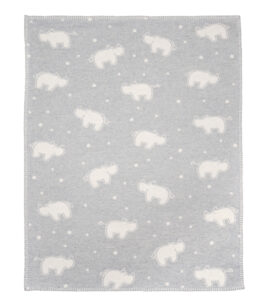 Babydecke 75 x 100, Nashörner – Bild 3