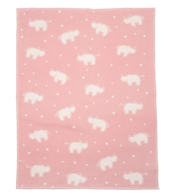 Baby blanket 75 x 100, Rhinos - Image 8