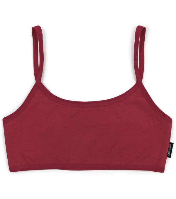 Organic Bandeau Bra burgundy