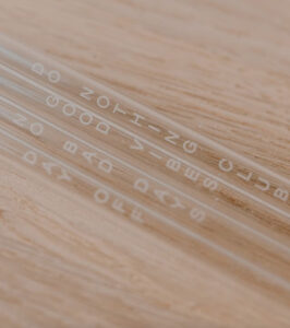 Glass straws No bady days in a Set of 4 - Image 2