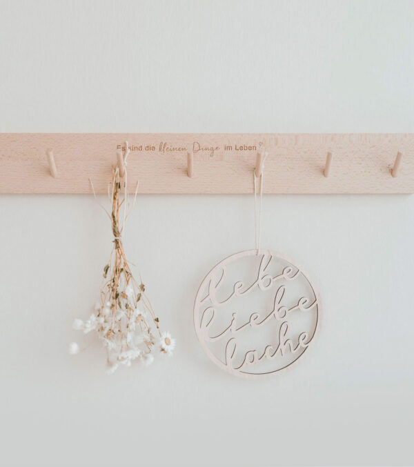 Wooden wreath Live Love Laugh - Image 3