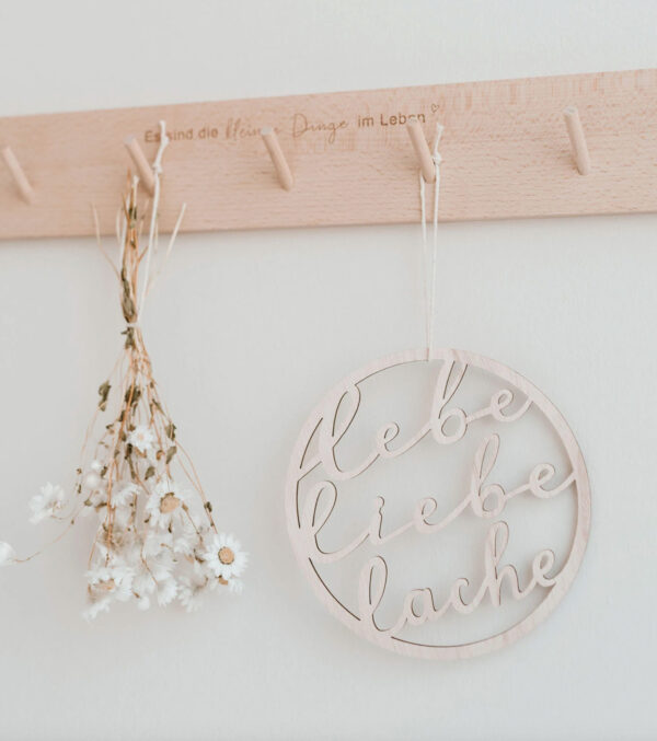 Wooden wreath Live Love Laugh - Image 2