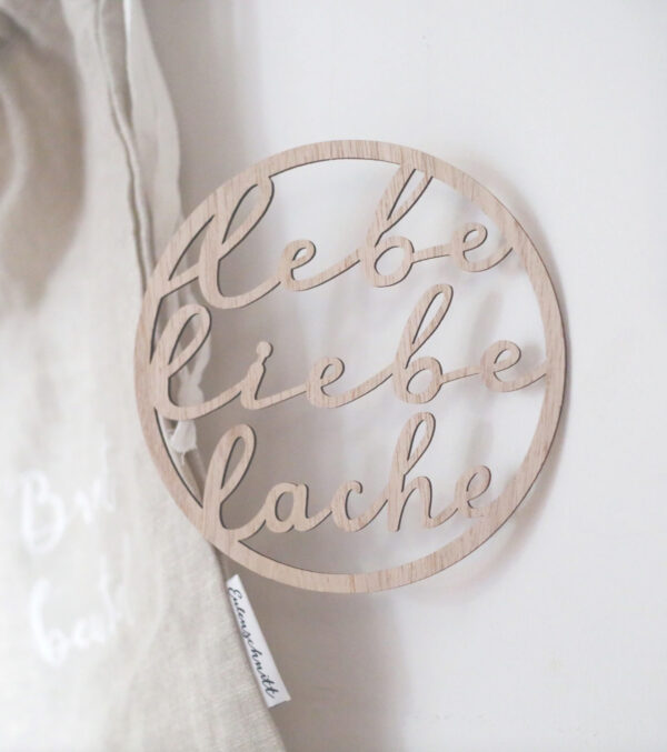 Wooden wreath Live Love Laugh - Image 5