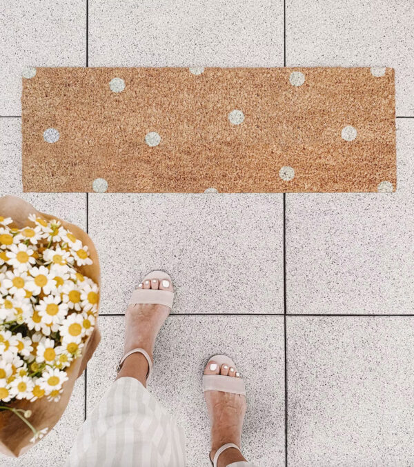 Small coconut Doormat Dots 75 x 25 cm - Image 2