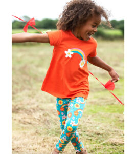 Bunte Mädchen Leggings im 2er-Pack, Dahlia Skies – Bild 2