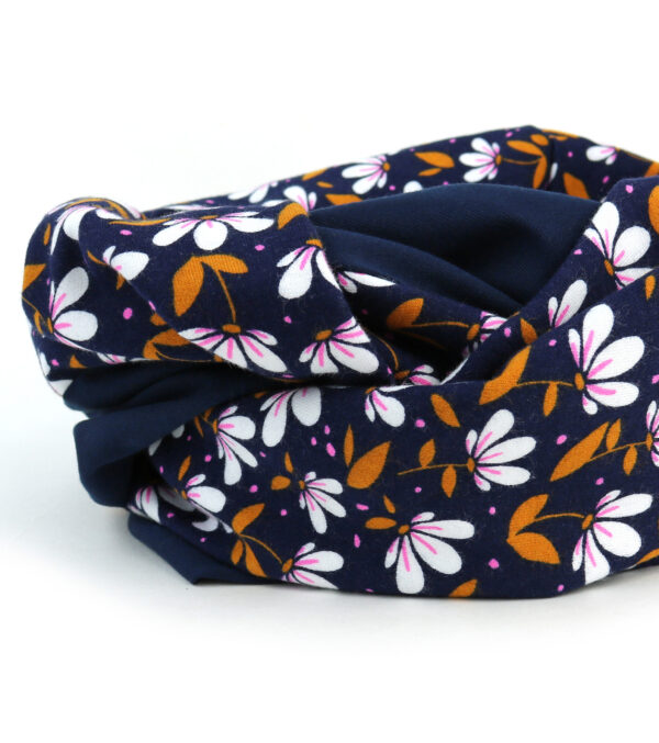 Loop made of light Sweat, Flowers navy - Image 2