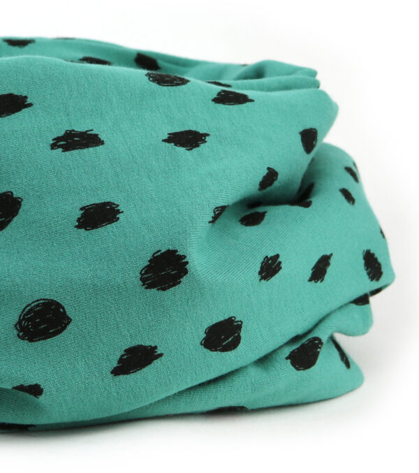 Loop made of light Sweat, Dots mint green - Image 2