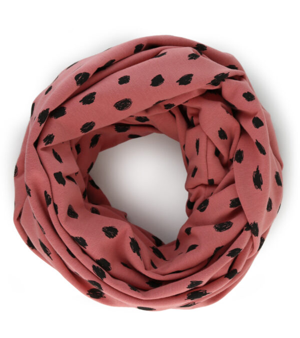 Loop made of light Sweat, Dots rose