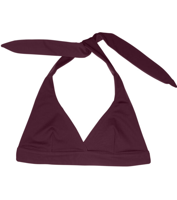 Wendbares Neckholder Top chocolate-berry – Bild 10