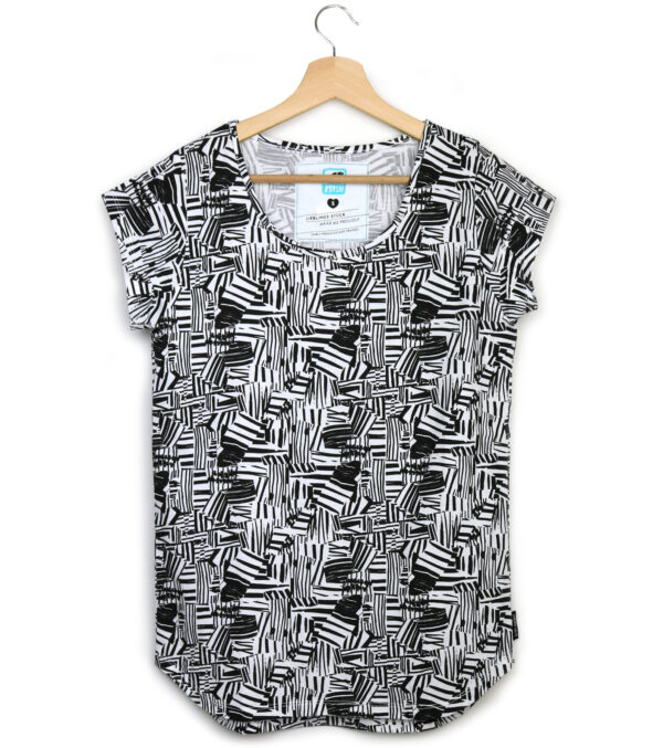Shirt Asheville Abstract black