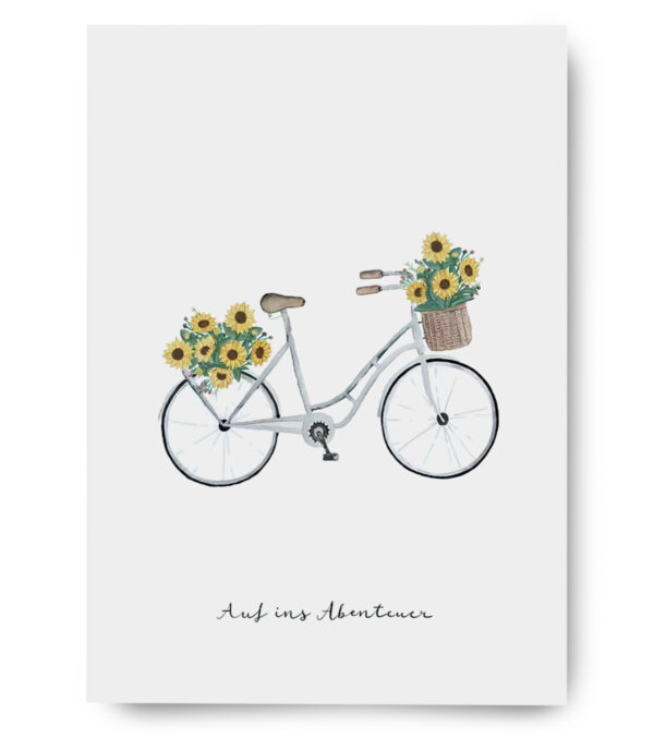 Greeting Card A6, On to the adventure