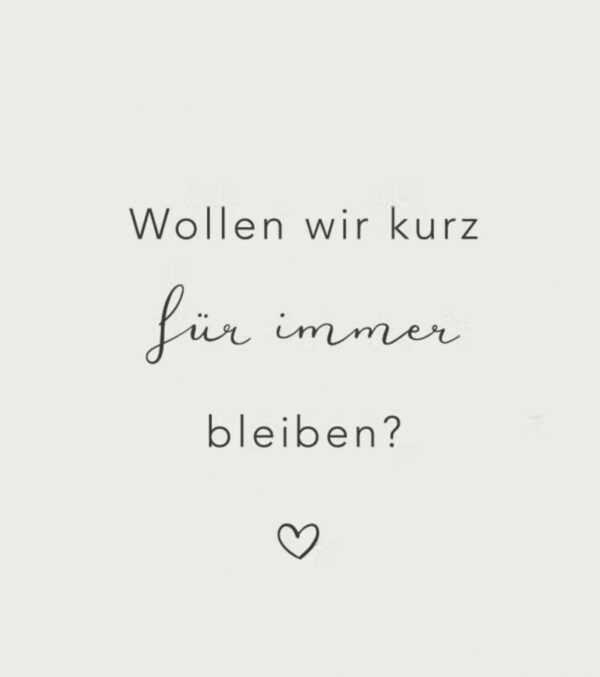 Spruchkarte A6, Für immer – Bild 2