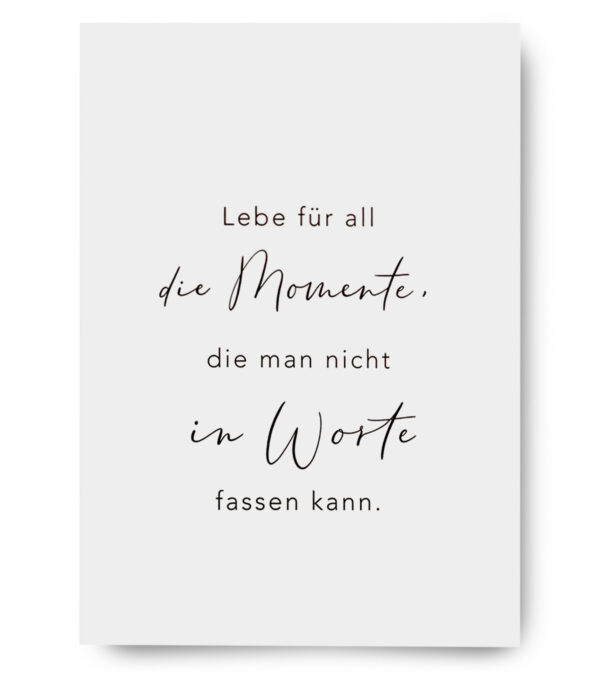 Greeting Card A6, Moments