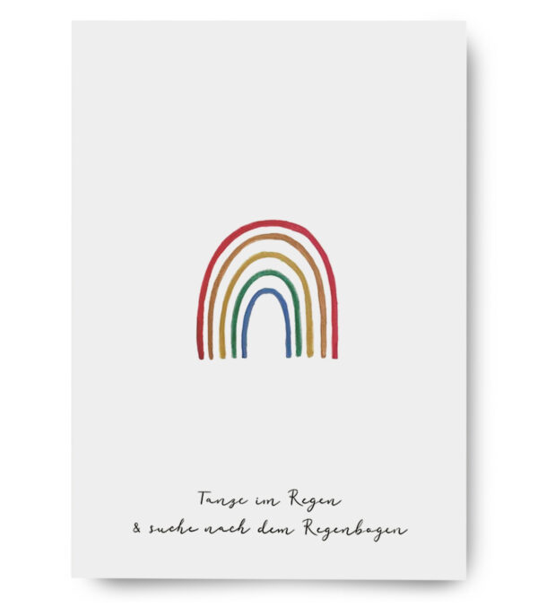 Greeting Card A6, Rainbow