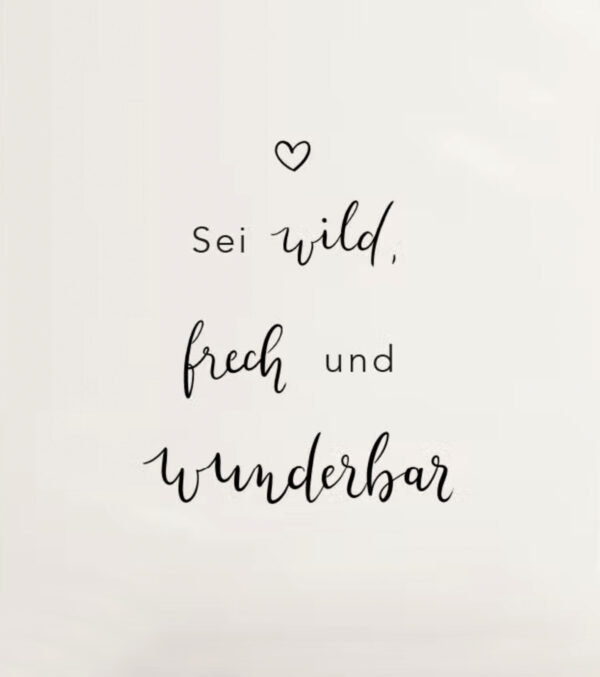 Greeting Card A6, Wildly cheeky and wonderful - Image 2