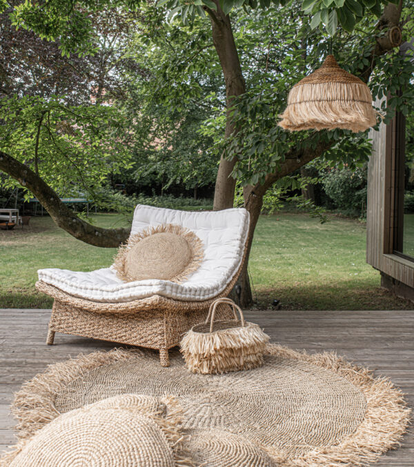 Cushion Cover Raffia 40 x 40 cm round - Image 4