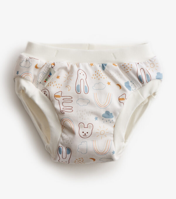 2-pack Potty Training Pants, Pink Dots - White Teddy - Image 3