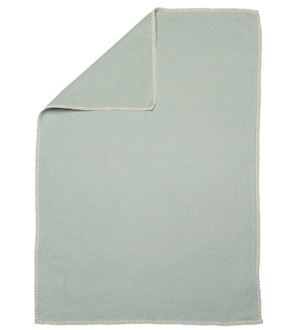 Baby textured Blanket with Blanket stitch 65 x 90