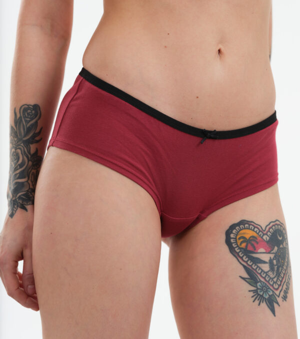 Ladies Hipsters 2-pack burgundy