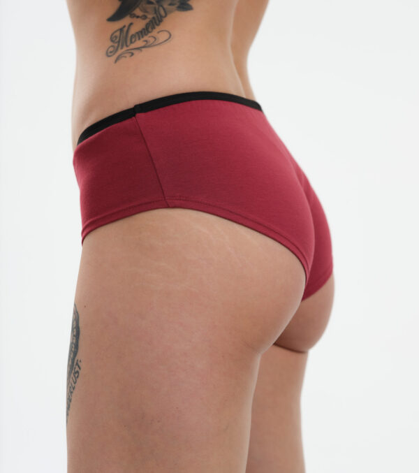 Ladies Hipsters 2-pack burgundy - Image 3