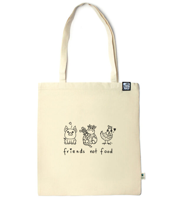 Cotton bag Friends not food