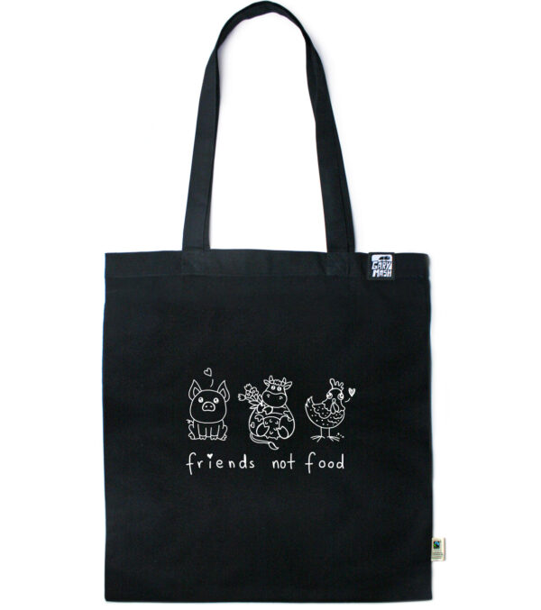Cotton bag Friends not food - Image 3