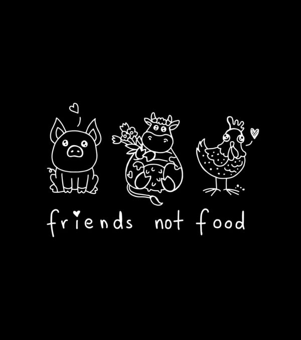 Cotton bag Friends not food - Image 4