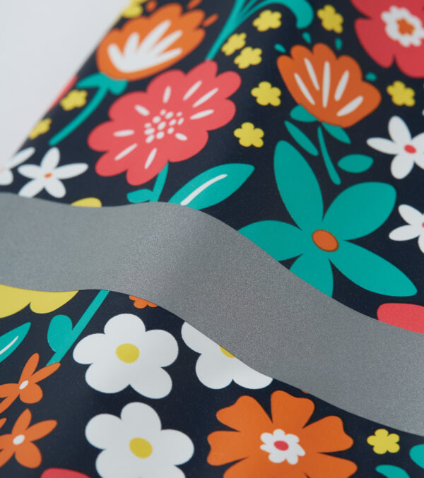 Colorful Kid's Raincoat with flowers - Image 5