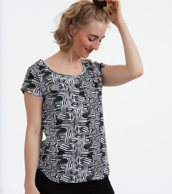 Shirt Asheville Abstract black - Image 2