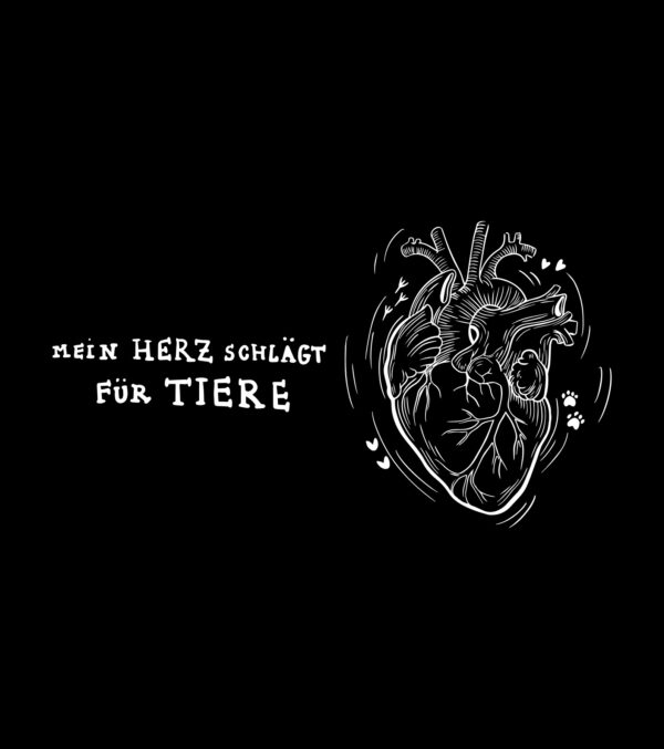 Shirt Heart for Animals black - Image 3