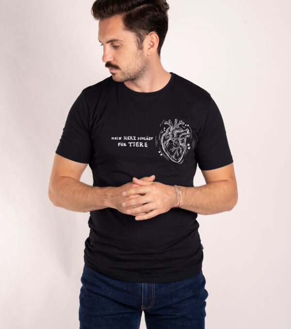 Shirt Heart for Animals black - Image 4