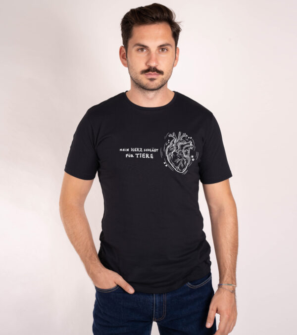 Shirt Heart for Animals black - Image 2