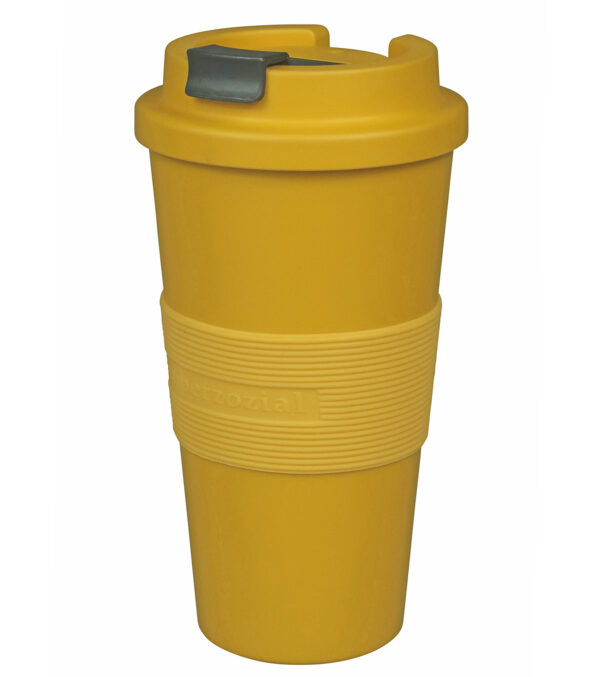 Coffee to-go Becher safrangelb – Bild 4