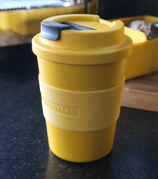 Coffee to-go Becher safrangelb – Bild 2