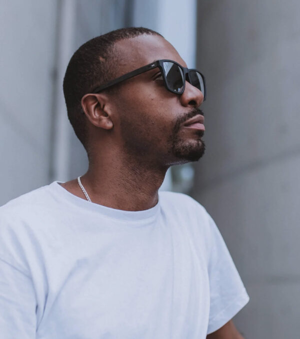 Sunglasses Anton black oak wood - Image 6