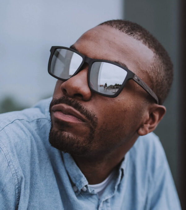 Sunglasses Anton black oak wood - Image 5