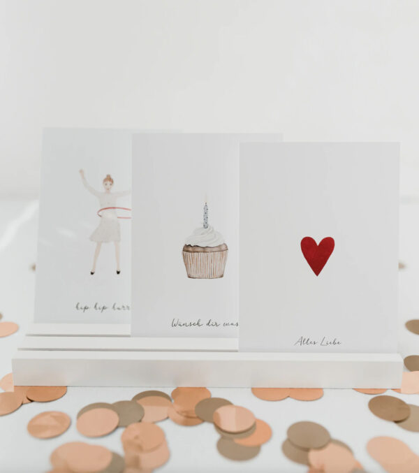 Card stand 25 cm with Heart - Image 5