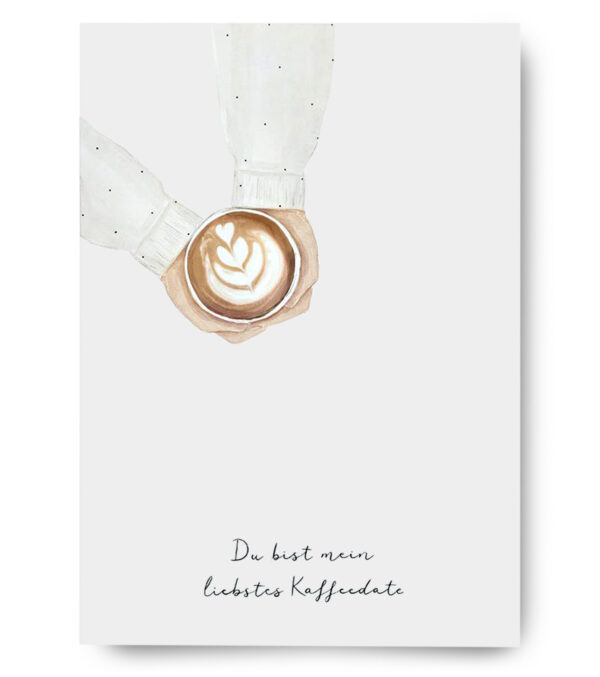 Greeting Card A6, Coffee date