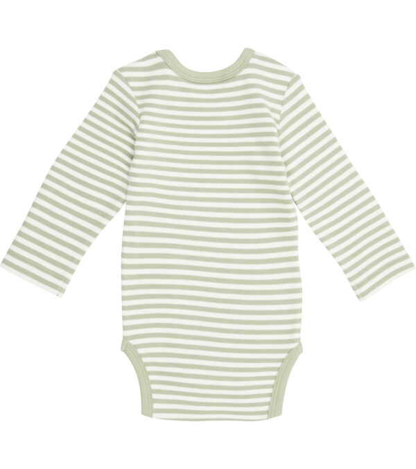 Long sleeve body sage green striped - Image 5