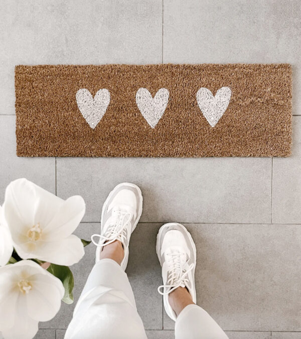 Small coconut Doormat Hearts 75 x 25 cm - Image 2