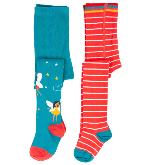 Warm Kids Tights, Pack of 2, Fairies