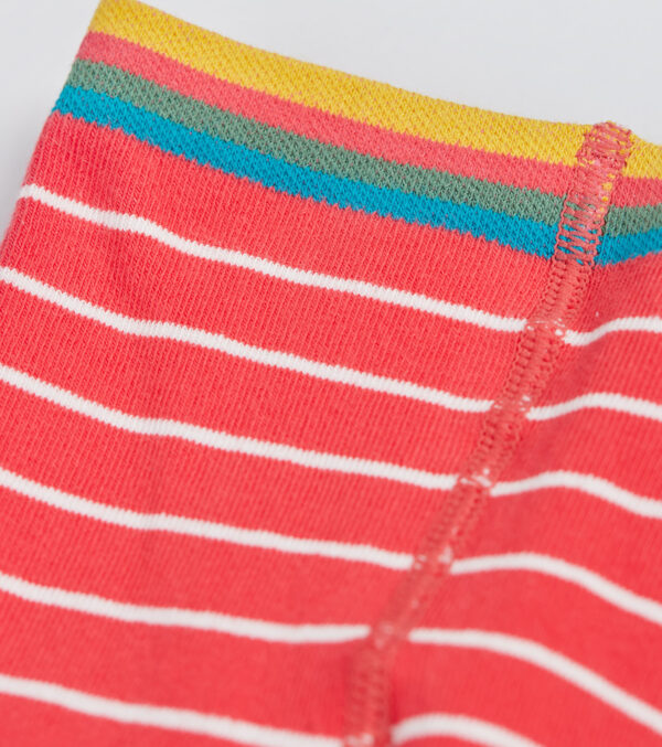 Warm Kids Tights, Pack of 2, Flowers & Stripes - Image 4